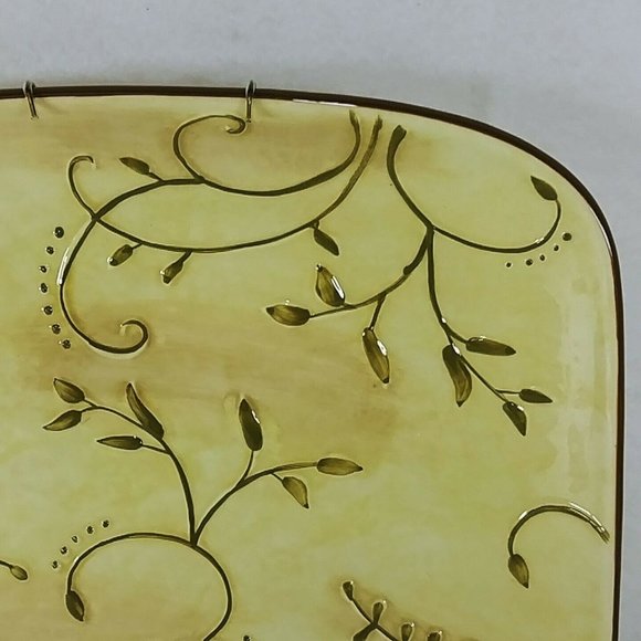 Plate Centerpiece Serving Plate Belle Casa by Ganz with Wall Hanger 12" - Picture 4 of 7